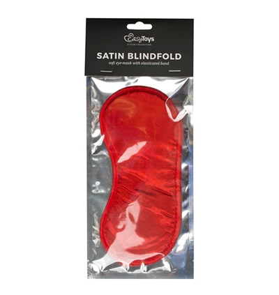 Easy Toys Red Satin Eye Mask - Opaska na oczy, czerwona