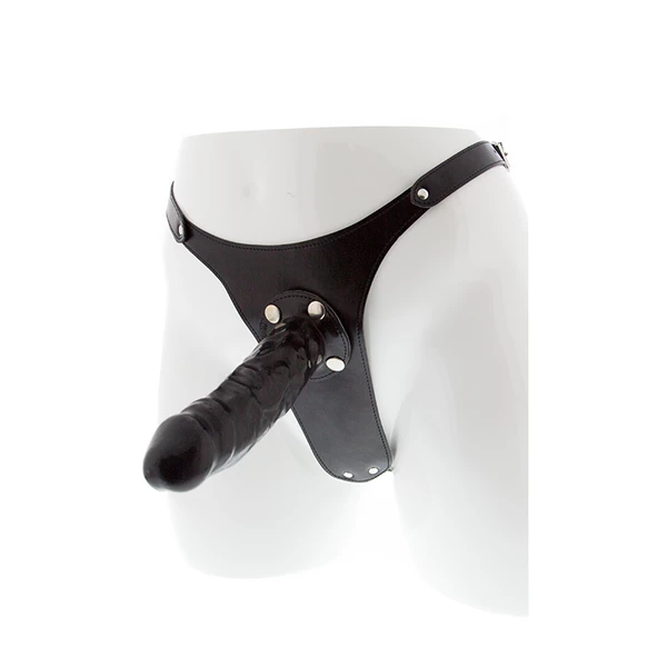 Guilty Pleasure BDSM Small Strap On Harness &amp; Dildo - Dildo strap on