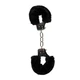 Easy Toys Furry Handcuffs Black  - Pouta s kožešinou černá