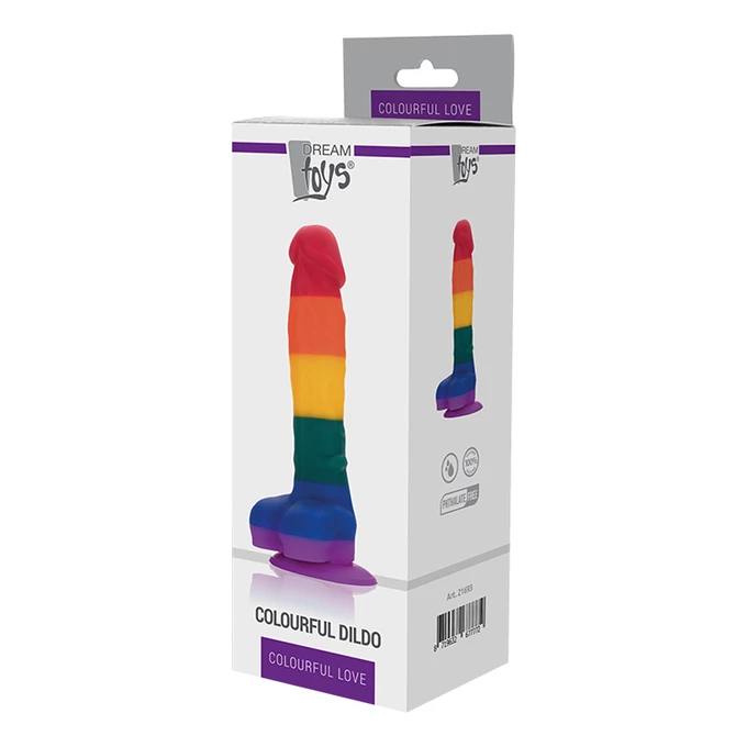 Dream Toys Colourful Love Colourful Dildo 7,8' - Dildo klasyczne