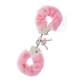 Dream Toys Metal Handcuff With Plush Pink  - Pouta s kožešinou růžová