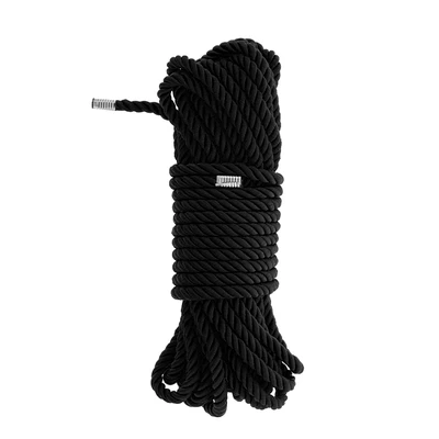 Dream Toys Blaze Deluxe Bondage Rope 10M Black - Lina do krępowania, czarna