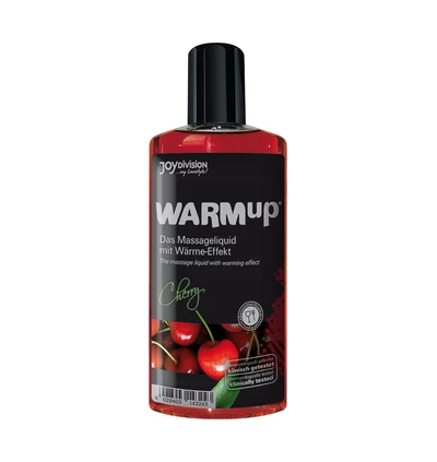 JoyDivision Warmup Cherry, 150 Ml - Rozgrzewający olejek do masażu, wiśniowy