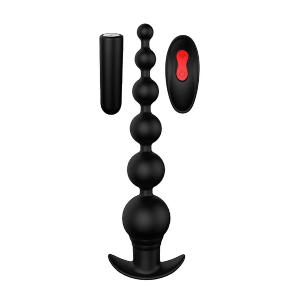 Dream Toys Cheeky Love Remote Graduating Beads - Wibrujące koraliki analne sterowane pilotem