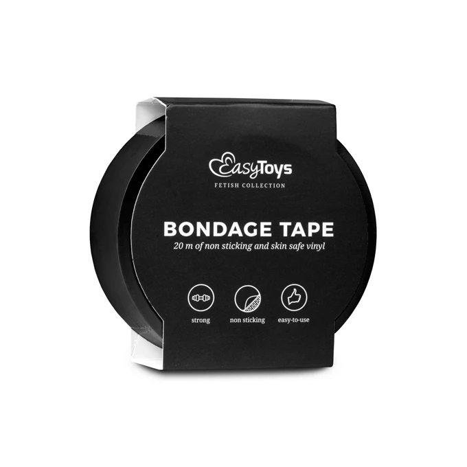 Easy Toys Black Bondage Tape 20 M - Taśma do krępowania, czarna