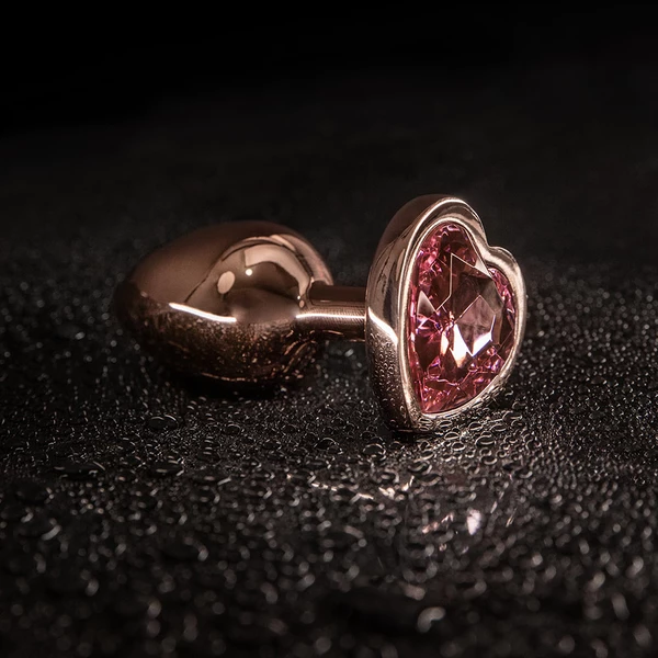 Dream Toys Gleaming Love Rose Gold Plug Small  - Anální kolík