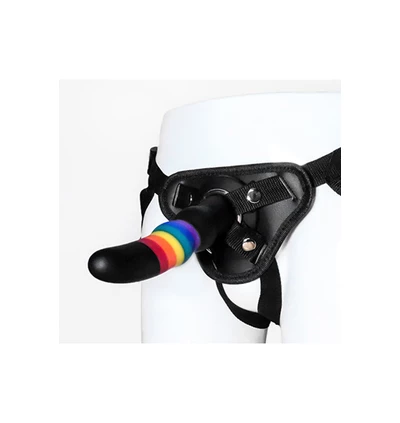 Dream Toys Colourful Love Strap On Solid Dildo - Dildo strap on