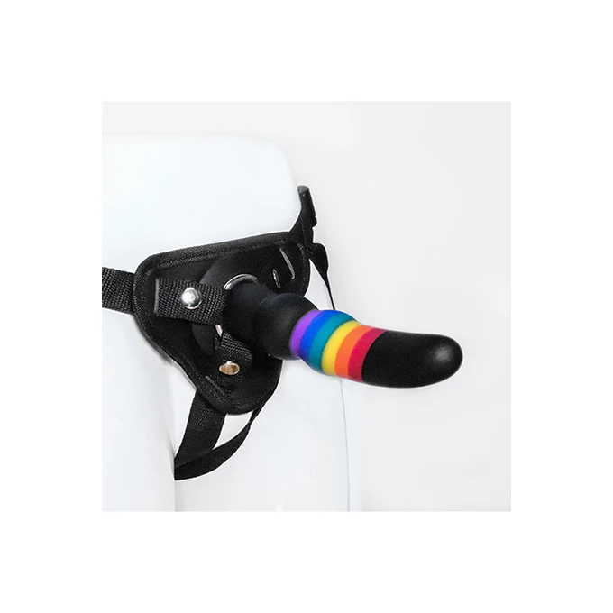 Dream Toys Colourful Love Strap On Solid Dildo - Dildo strap on