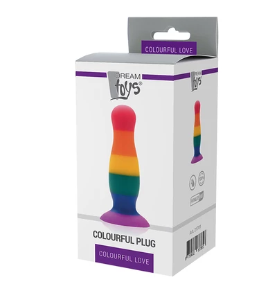 Dream Toys Colourful Love Colourful Plug 5,7' - Korek analny
