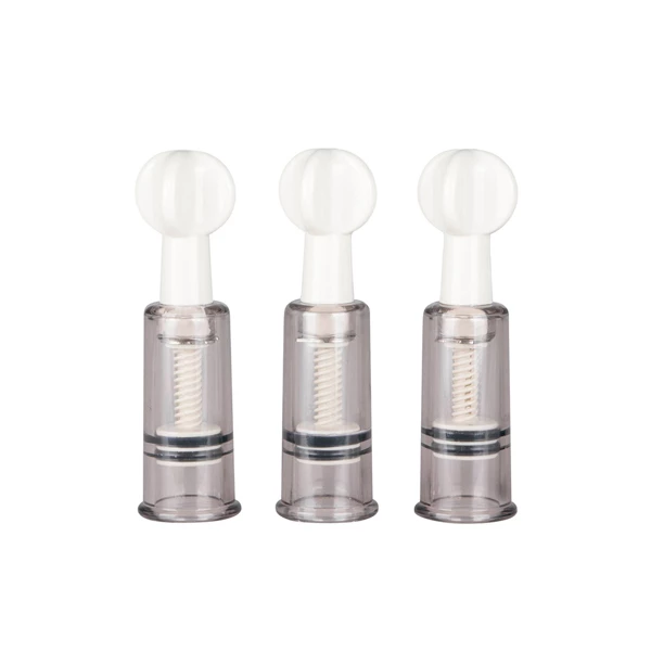 Easy Toys Nipple &amp; Clit Suckers 3Pcs - Pompka do sutków i łechtaczki