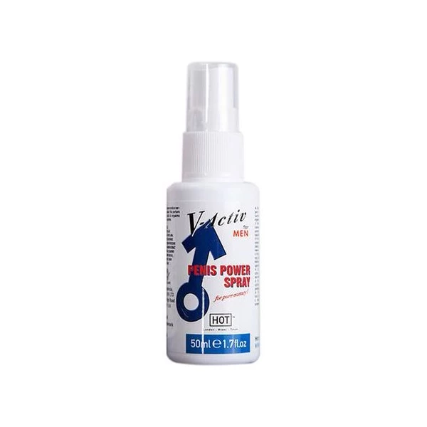 HOT V Activ Penis Power Spray For Men 50Ml - Spray wydłużający stosunek
