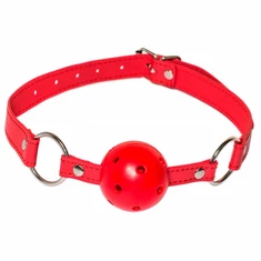 Lola Games Ball Gag Party Hard Firecracker  - Roubík s kuličkou červený