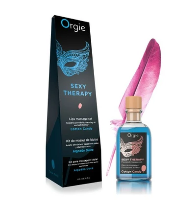 Orgie Lips Massage Kit Cotton Candy 100 Ml - Zestaw do masażu ust