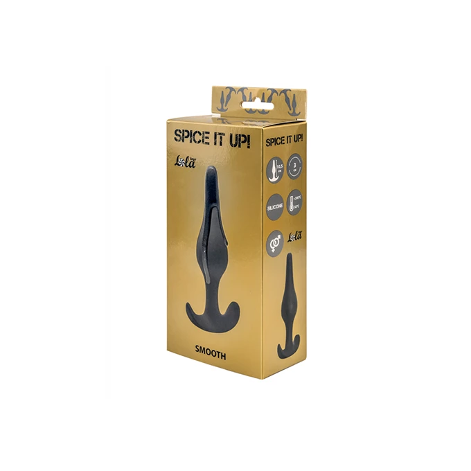 Lola Toys Anal Plug Spice It Up Smooth Dark Grey - Korek analny, szary