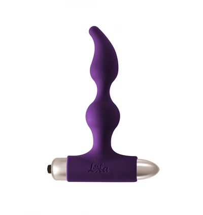 Lola Toys Vibrating Anal Plug Spice It Up Ultraviolet - Wibrujące koraliki analne, fioletowe