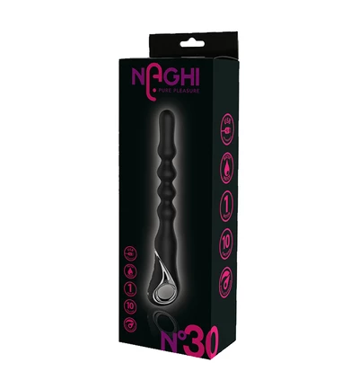 Naghi No.30 Anal Vibrator - Wibrujące koraliki analne