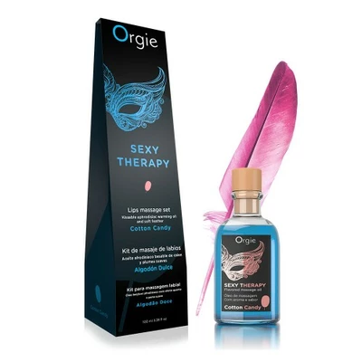 Orgie Lips Massage Kit Cotton Candy 100 Ml - Zestaw do masażu ust