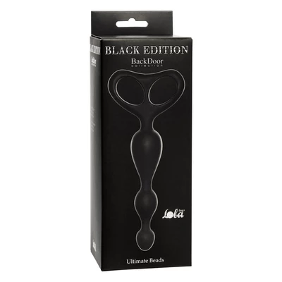 Lola Toys Ultimate Beads Black - Koraliki analne, czarne