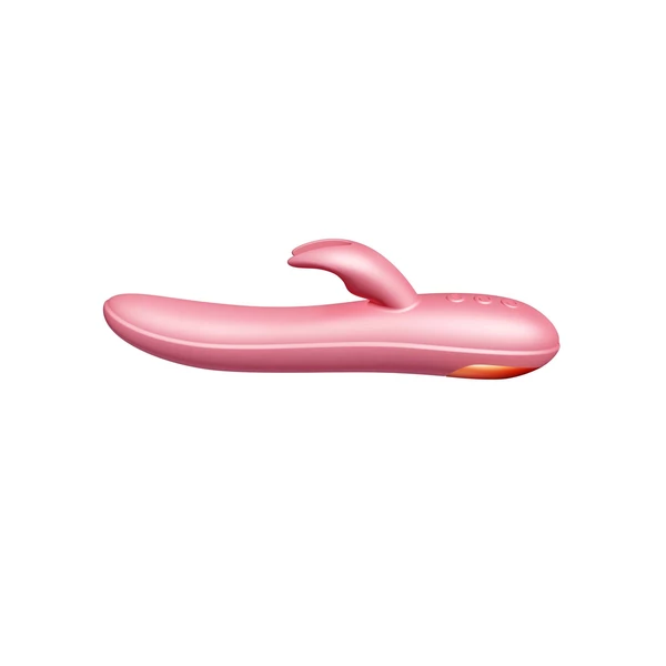Ohh Mondi Pink - Wibrator króliczek z funkcją ogrzewania, różowy