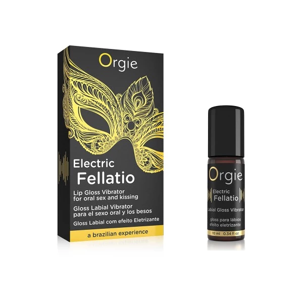 Orgie Eletric Fellatio Vibrating Gloss 10 Ml - Żel stymulujący do seksu oralnego