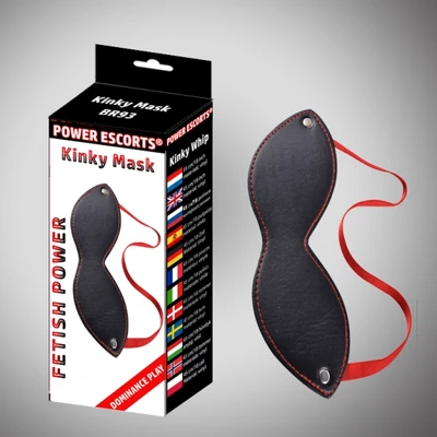 Power Escorts Kinky Mask Black Mask - Opaska na oczy