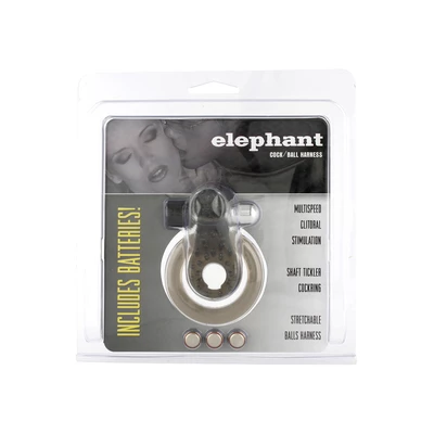 Seven Creations Cock&amp;Ball Ring Elephant Jelly Vib - Wibrujący pierścień erekcyjny