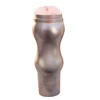 Power Escorts Goldline Gold Masturbator Vibrating Wallmounting - Masturbator wibrujący