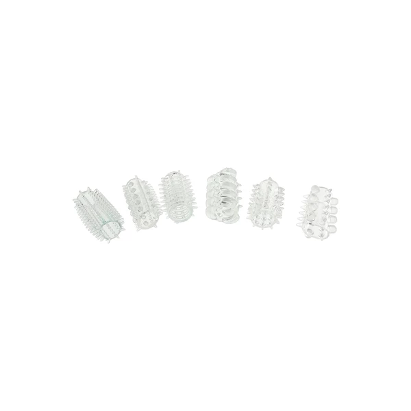 ToyJoy Power Penis Sleeve Set Clear - Zestaw nakładek na penisa, przezroczyste