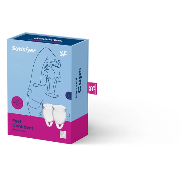 Satisfyer Feel Confident Menstrual Cup (Transparent) - Kubeczki menstruacyjne