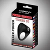 Power Escorts Turbo 01 Black Vibratinging Cockring - Wibrujący pierścień erekcyjny