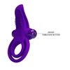 Pretty Love Vibrant Penis Ring Purple 10 s - Wibrujący pierścień erekcyjny