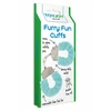ToyJoy Furry Fun Cuffs Pale Blue Plush - Kajdanki z futerkiem, niebieskie