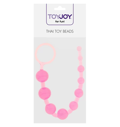 ToyJoy Thai Toy Beads Pink - Koraliki analne, różowe