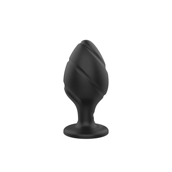 Power Escorts Screw Plug Medium - Korek analny, czarny