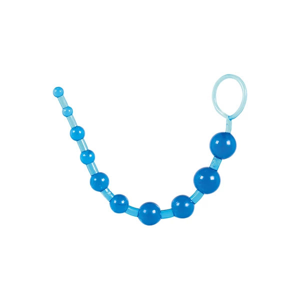 ToyJoy Thai Toy Beads Blue - Koraliki analne, niebieskie