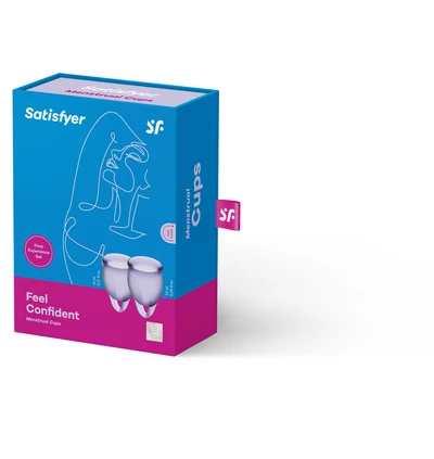 Satisfyer Feel Confident Menstrual Cup (Lila) - Kubeczki menstruacyjne