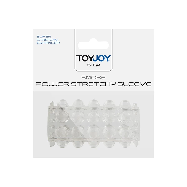 ToyJoy Power Stretchy Sleeve Clear - Nakładka na penisa, przezroczysta