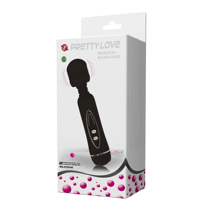 Pretty Love Magical Massager 12 - Wibrator wand z dodatkowymi nakładkami