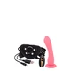 Seven Creations 7Inch Vibration Dildo Strap On Pink  - Vibrační strap-on dildo