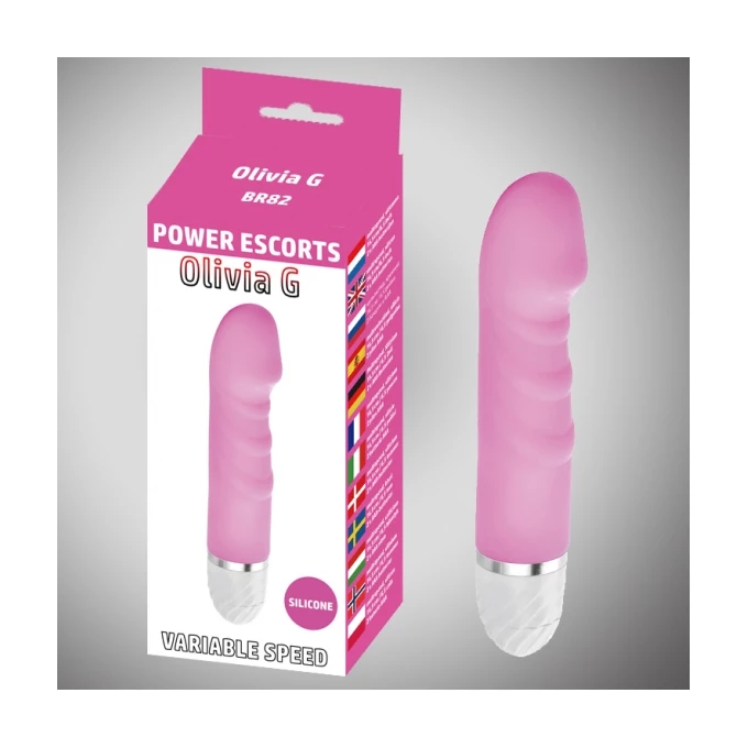 Power Escorts Olivia G Pink Vibrating 10 - Wibrator do punktu G