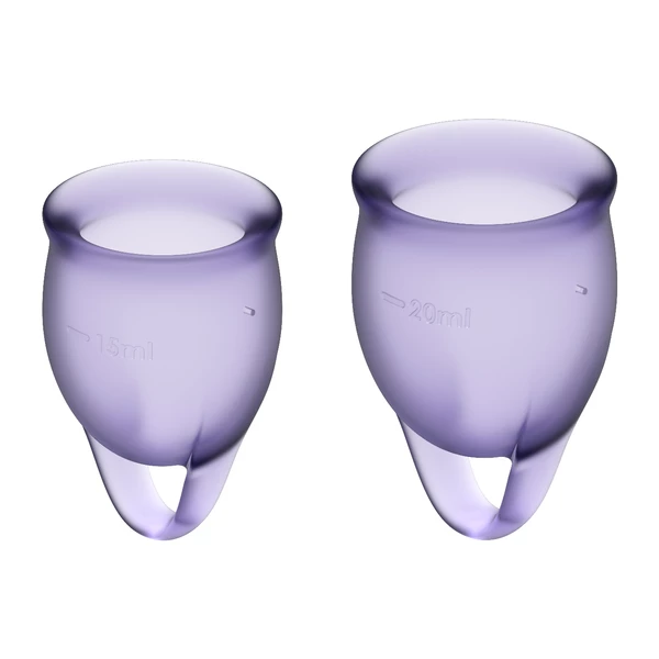 Satisfyer Feel Confident Menstrual Cup (Lila) - Kubeczki menstruacyjne