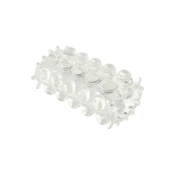 ToyJoy Power Stretchy Sleeve Clear - Nakładka na penisa, przezroczysta