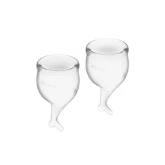 Satisfyer Feel Secure Menstrual Cup (Transparent)  - Menstruační kalíšek