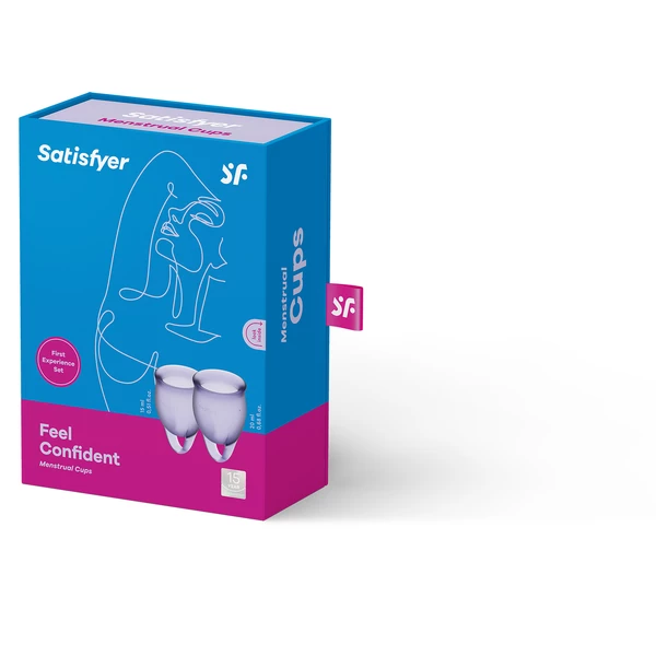 Satisfyer Feel Confident Menstrual Cup (Lila) - Kubeczki menstruacyjne