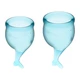Satisfyer Feel Secure Menstrual Cup (Light Blue)  - Menstruační kalíšek