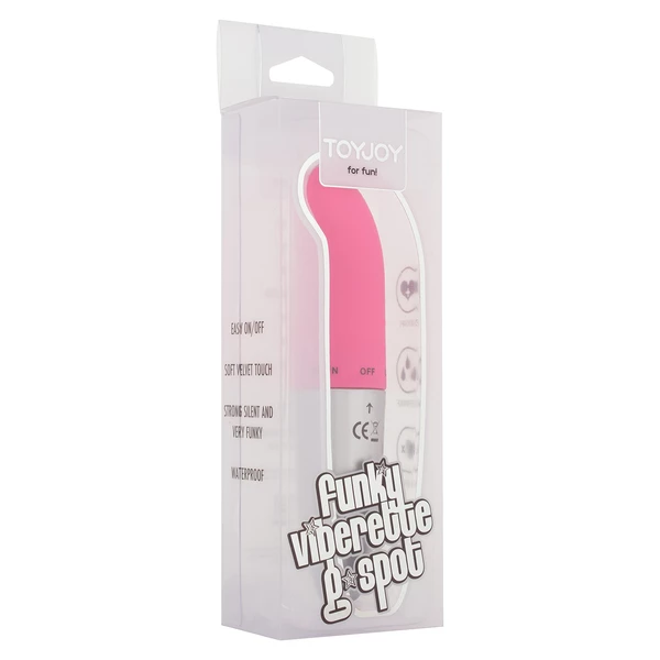 ToyJoy Funky Viberette G Spot Pink - Wibrator do punktu G, różowy