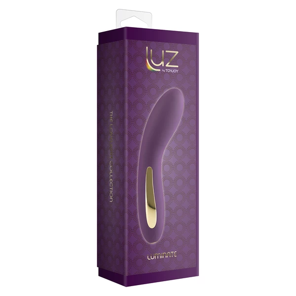 ToyJoy Luminate Vibrator Purple - Wibrator klasyczny z podświetleniem, fioletowy