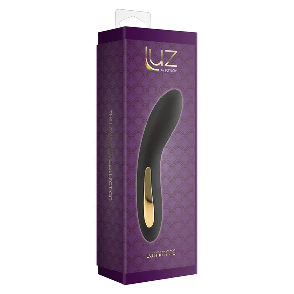 ToyJoy Luminate Vibrator Black - Wibrator klasyczny z podświetleniem, czarny