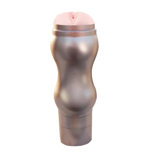 Power Escorts Goldline Gold Masturbator Vibrating Wallmounting - Masturbator wibrujący