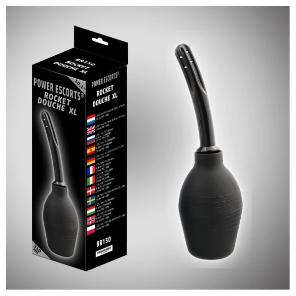 Power Escorts Rocket Douche Xl Black Big Size 310 Ml - Gruszka do lewatywy